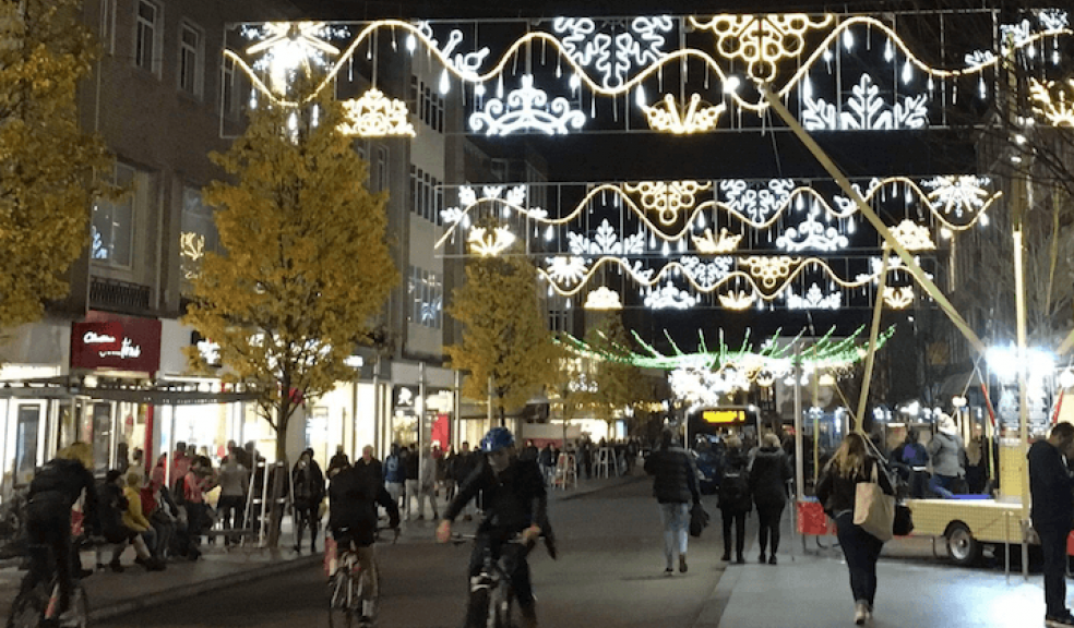 Festive shoppers given easy way to enjoy Exeter Christmas lights switch